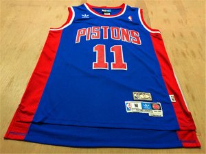 Maillot De Basket Detroit Pistons Isaiah Thomas 11 Retro Engrener Bleu